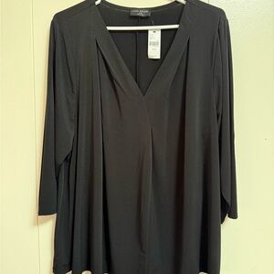 Lane Bryant Black Asymmetrical Blouse